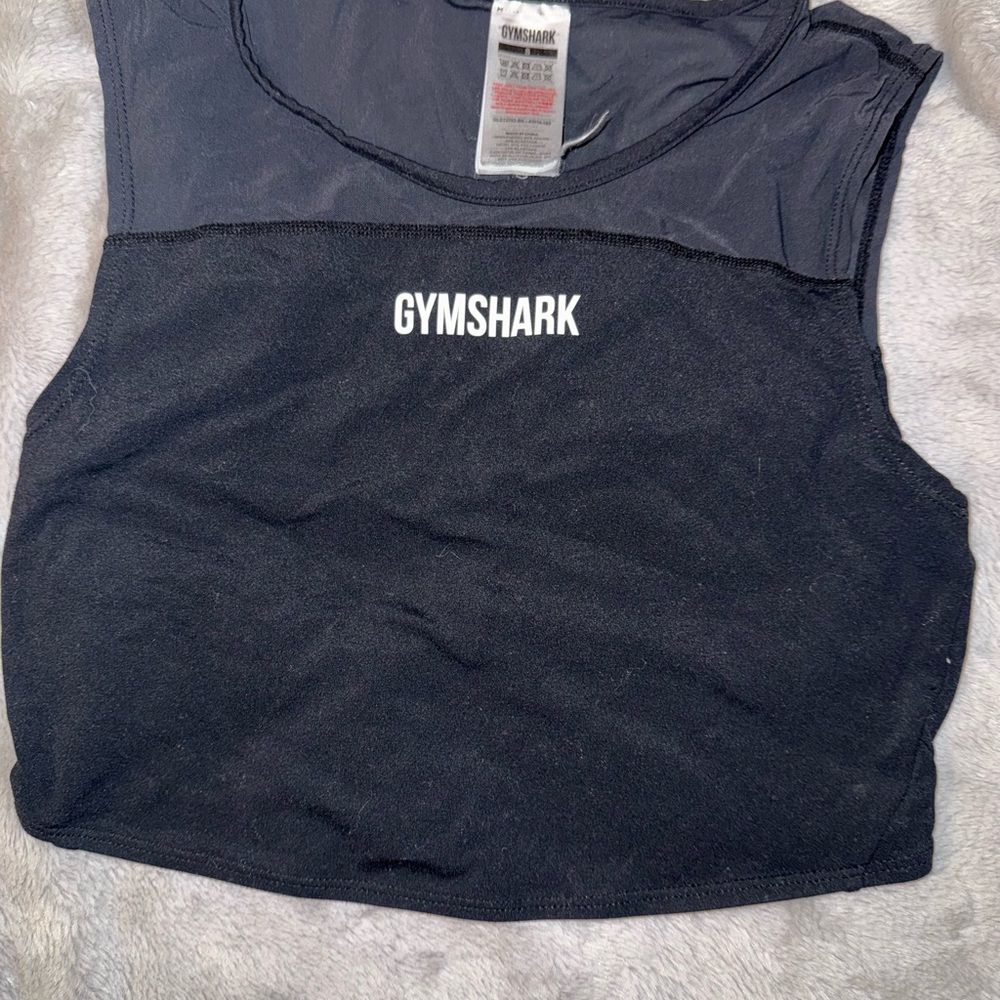 Gymshark Black Crop Top